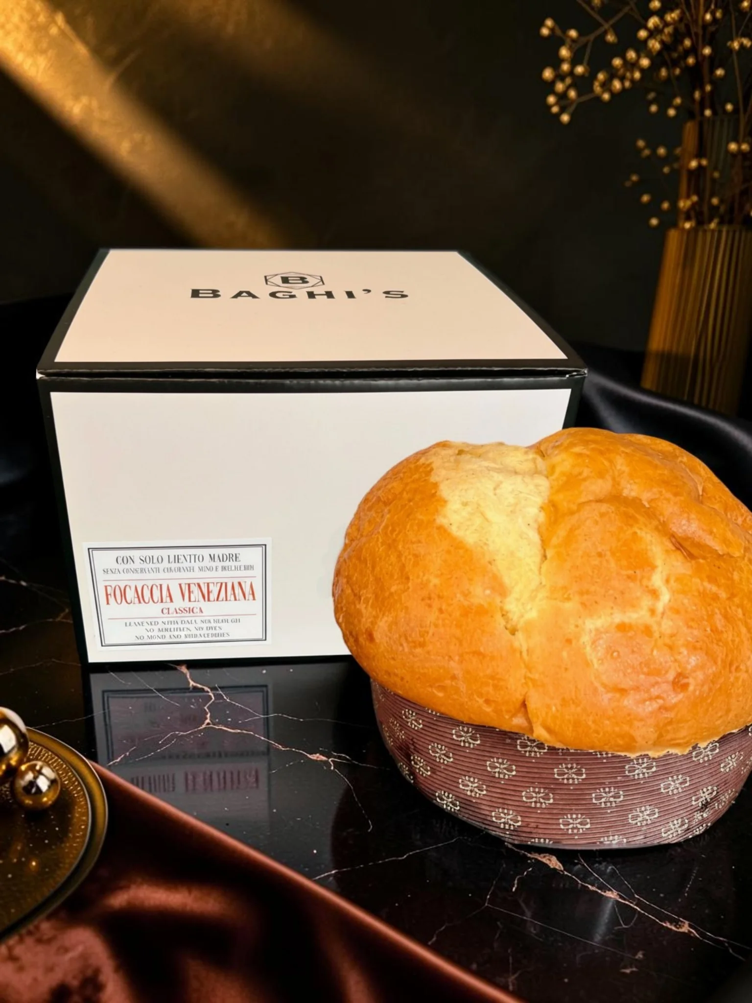 Focaccia Veneziana artigianale Baghi's da 750 g con confezione