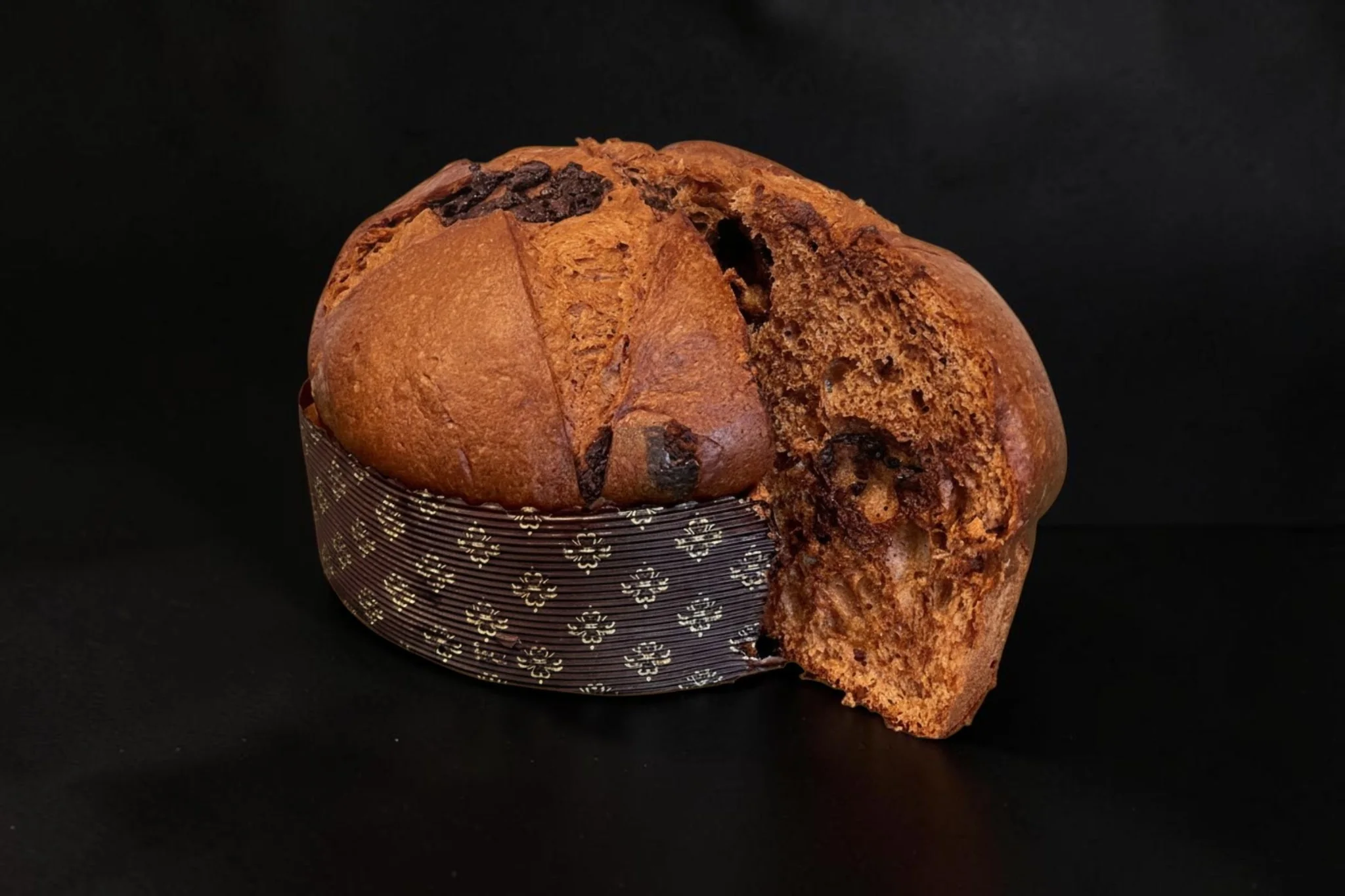 Panettone artigianale Baghi's Brownies aperto