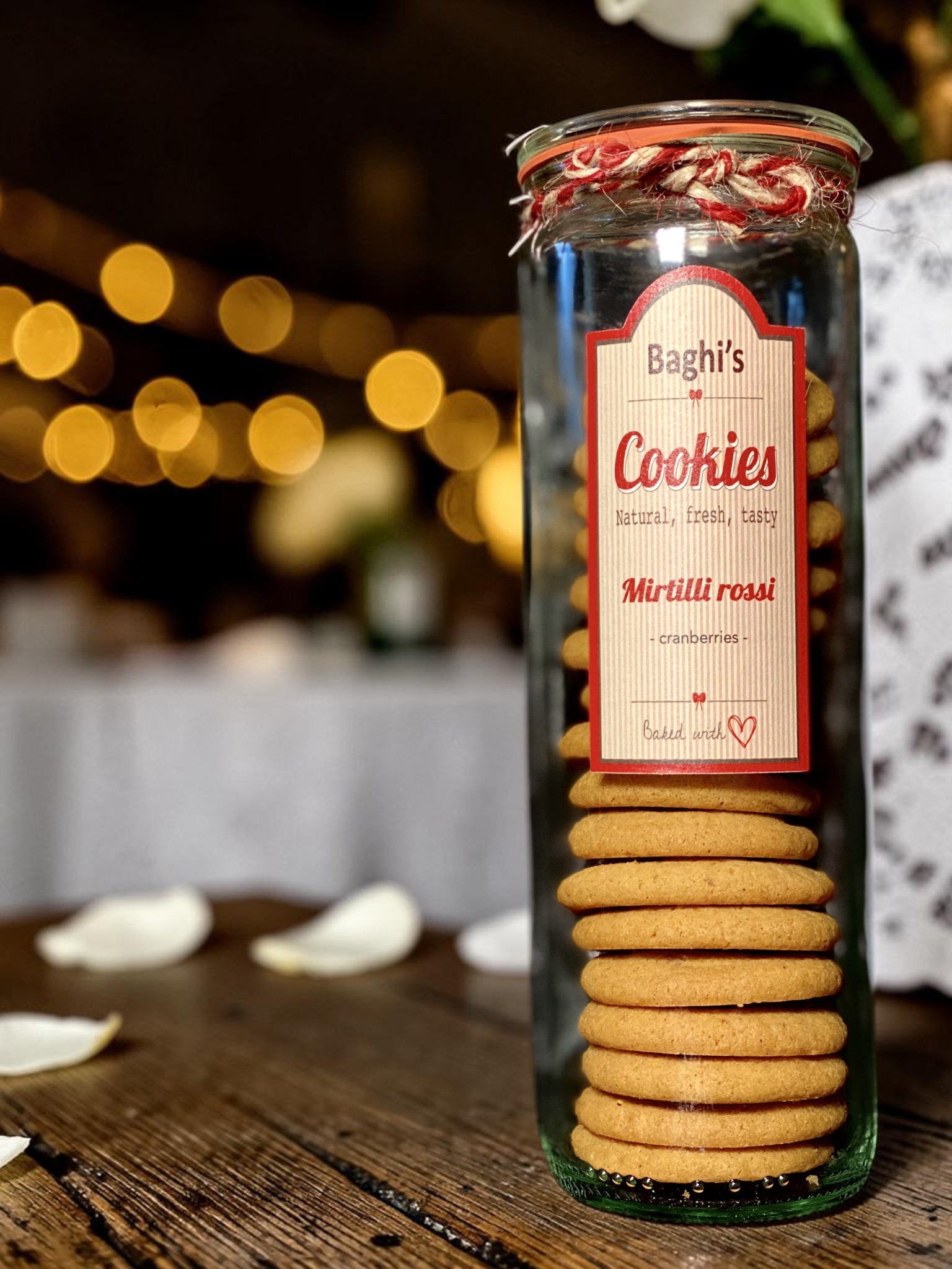Cookies Baghi's in vaso per la selezione dedicata ai professionisti
