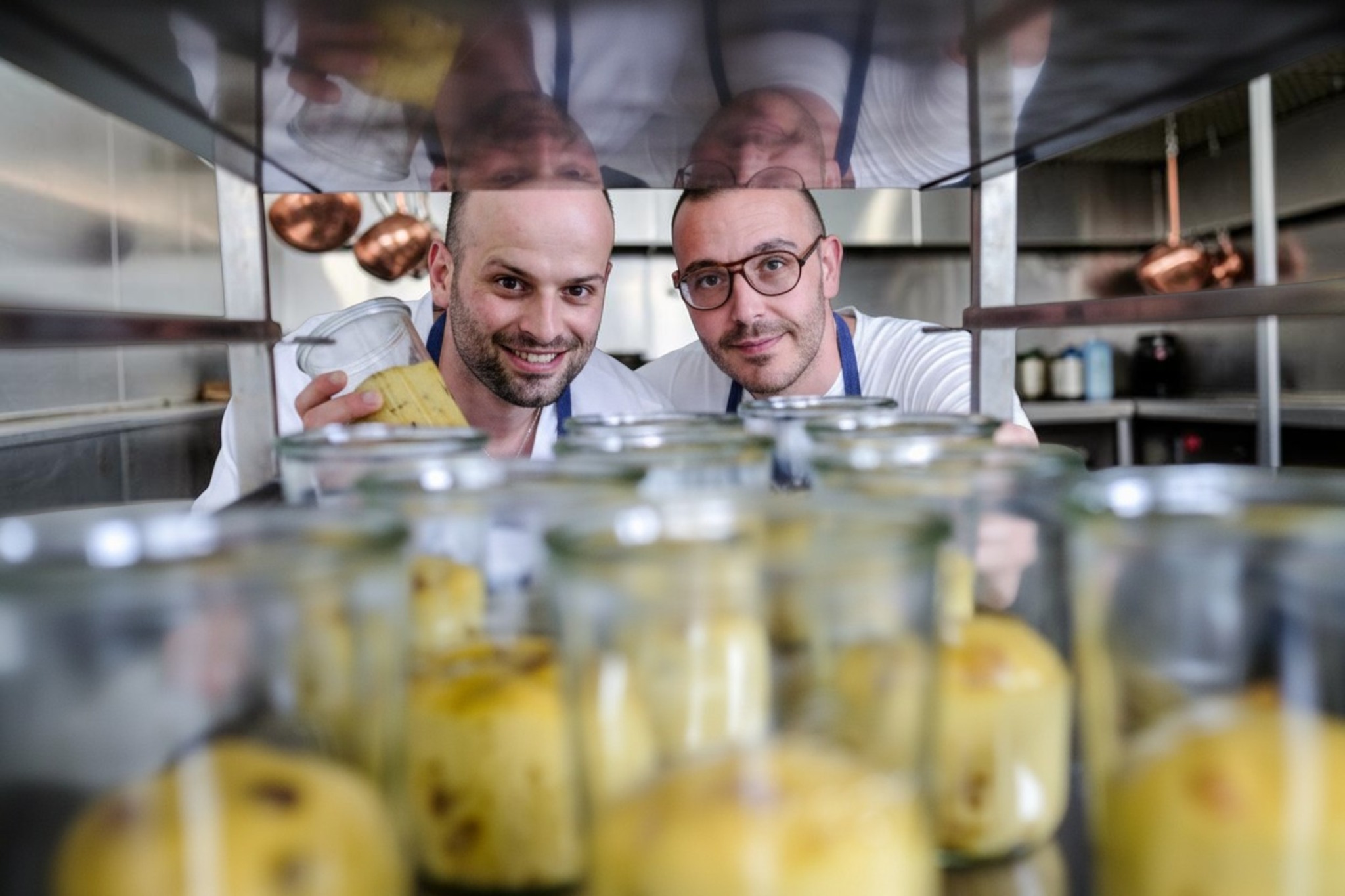 Fabio e Riccardo nel laboratorio Baghi's