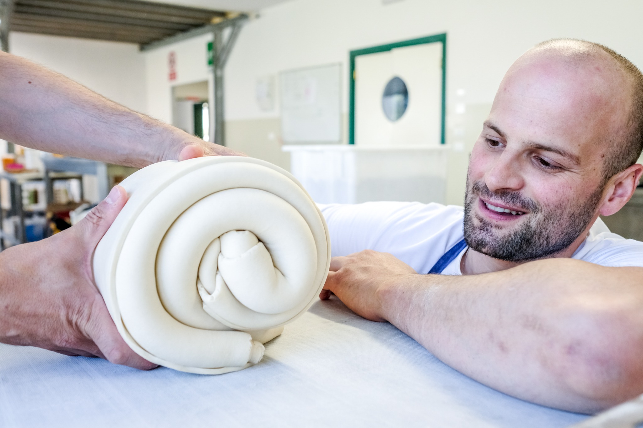 Lievito madre rinfrescato ogni giorno nel laboratorio artigianale Baghi's