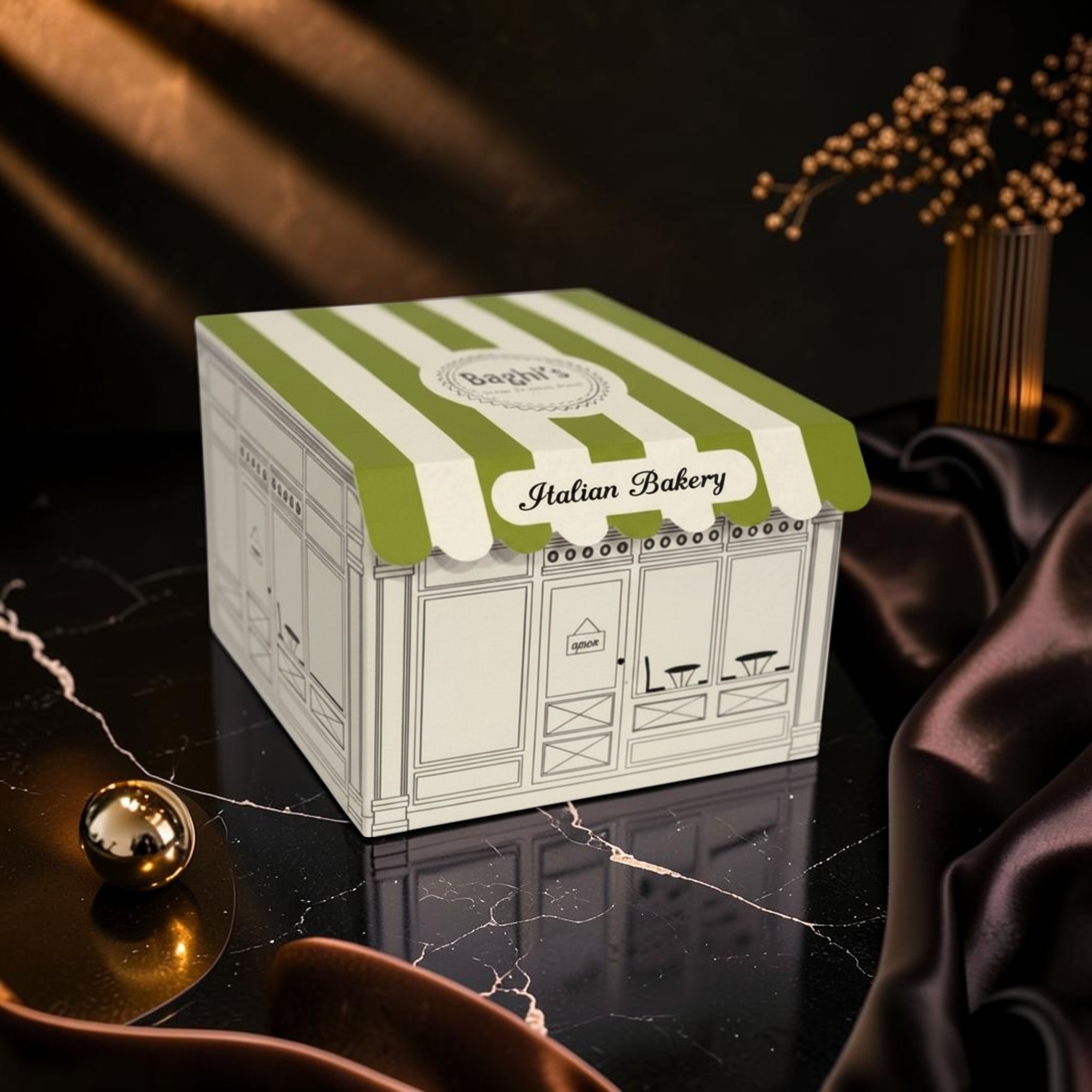 Confezione Panettone Grappa e Cioccolato Baghi's